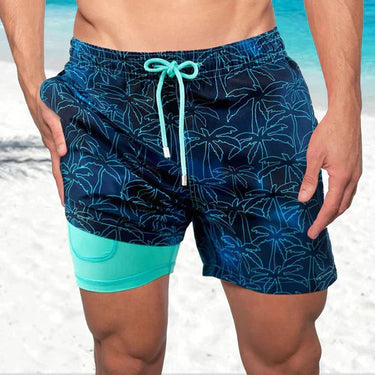 Tropical-Badeshorts Herren | Print, Schnelltrocknend