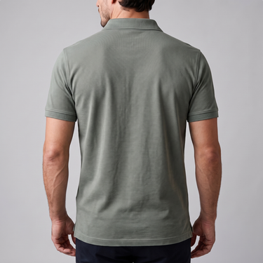 Herren Kurzarm-Poloshirt mit Struktur-Kragen | Elegantes Klassisches Polohemd