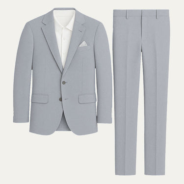 Gray Linen Men's Two-Piece Suit
