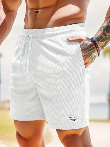 Men's Quick-Dry Swim Shorts in White