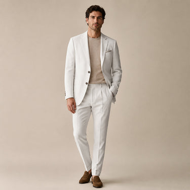 White Men's Two-Piece Suit