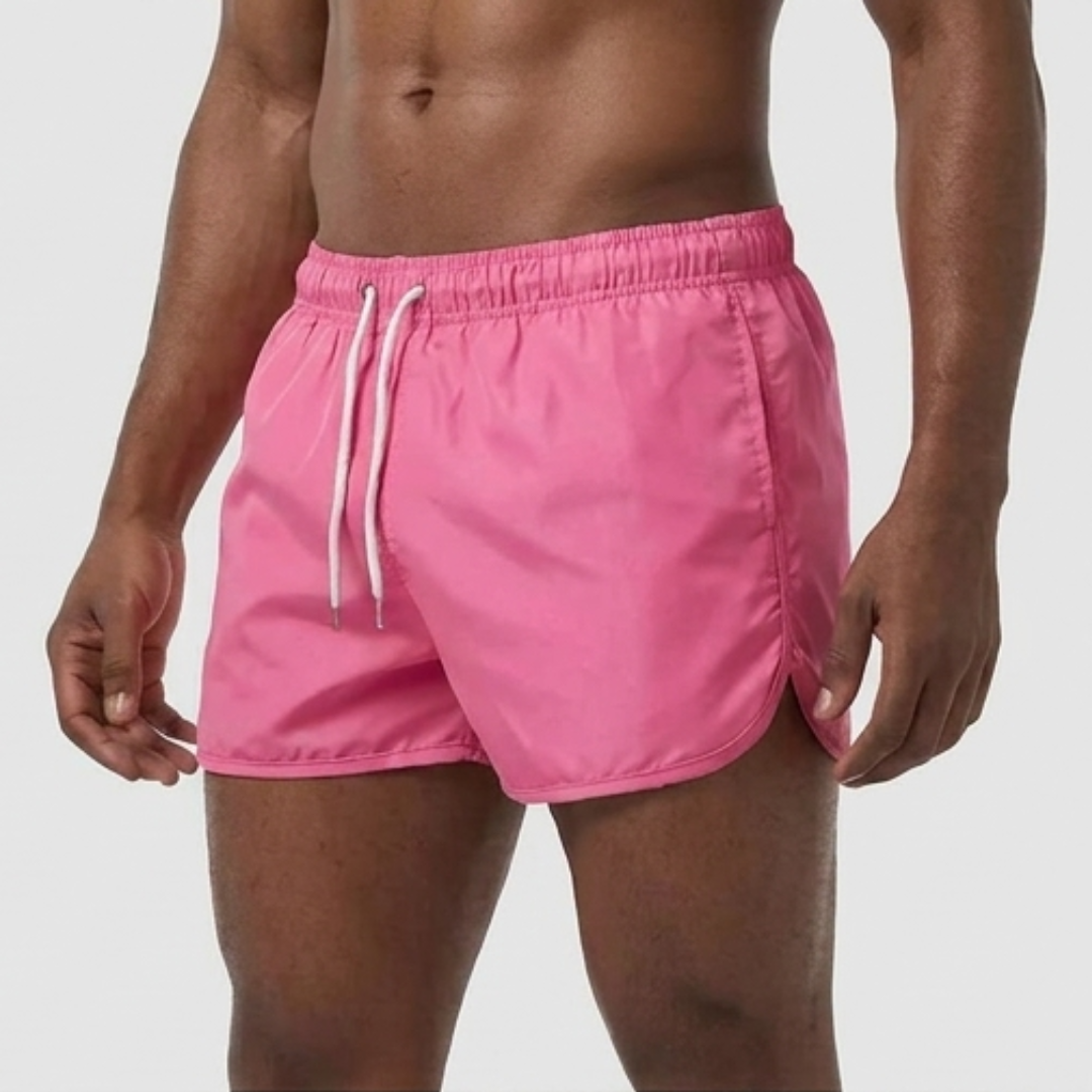 Men's Quick-Dry Summer Swim Shorts | Adjustable Waist Beach Shorts