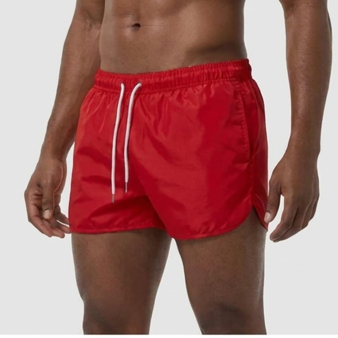 Men's Quick-Dry Summer Swim Shorts | Adjustable Waist Beach Shorts