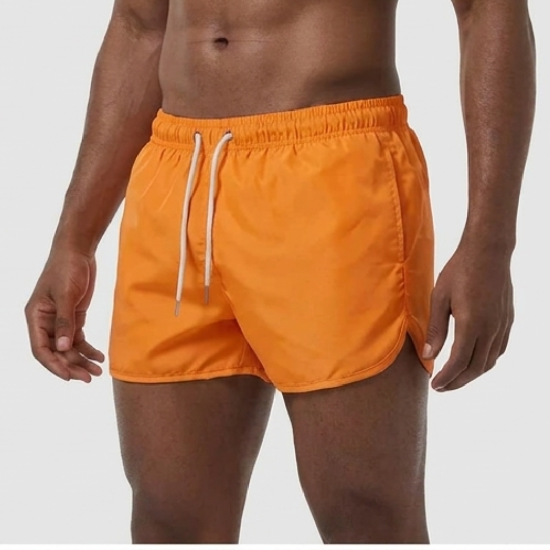 Men's Quick-Dry Summer Swim Shorts | Adjustable Waist Beach Shorts