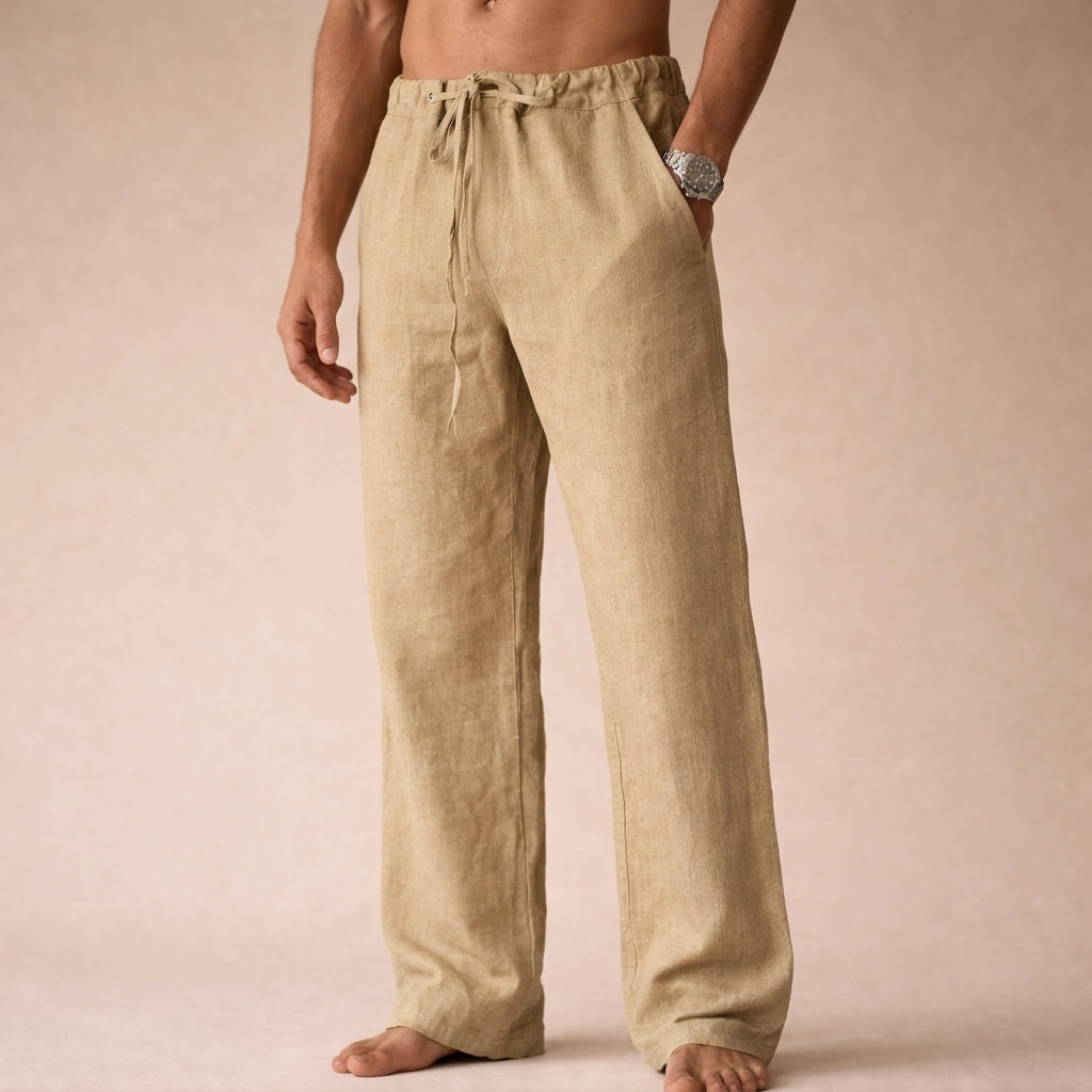 Men's Casual Drawstring Pants | Relaxed Fit Lightweight Trousers