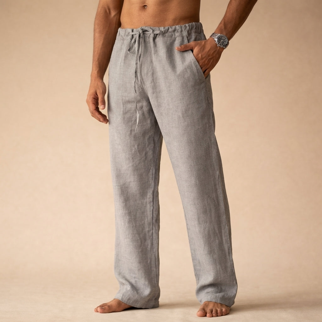 Men's Casual Drawstring Pants | Relaxed Fit Lightweight Trousers