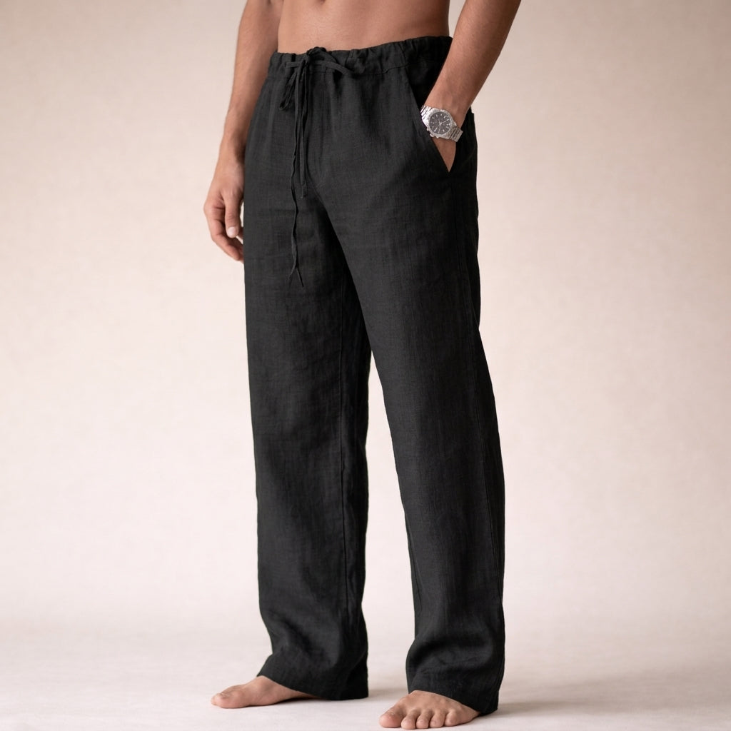Men's Casual Drawstring Pants | Relaxed Fit Lightweight Trousers