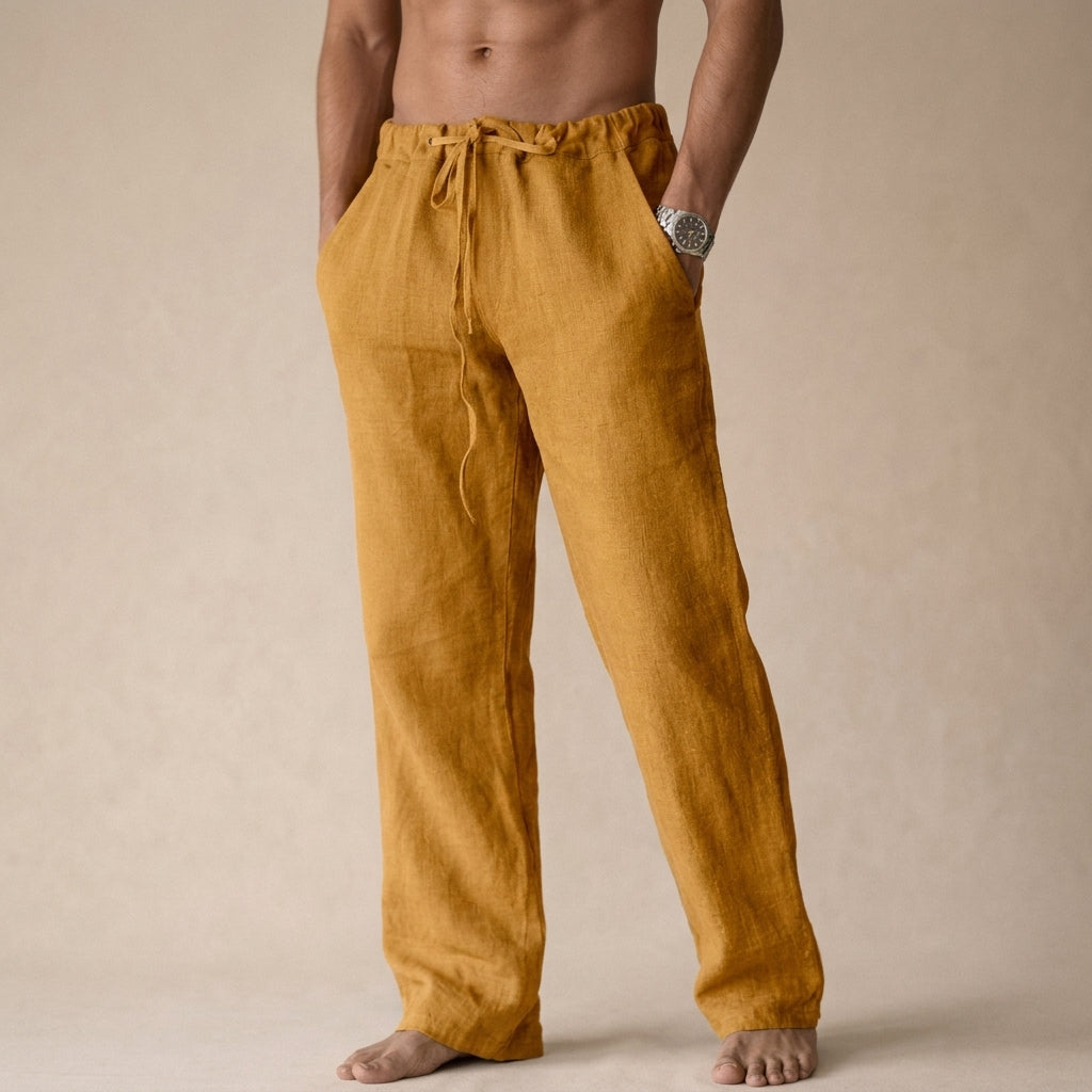 Men's Casual Drawstring Pants | Relaxed Fit Lightweight Trousers