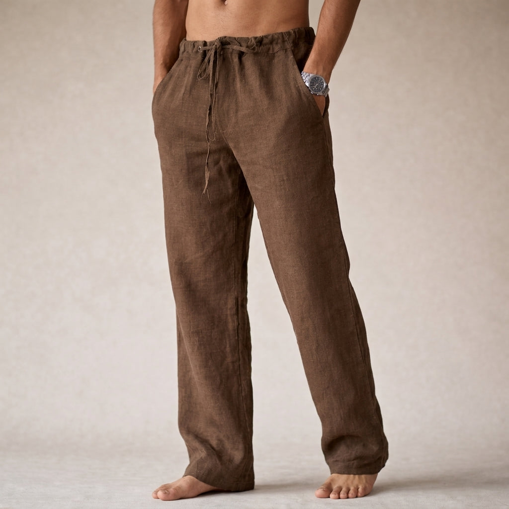 Men's Casual Drawstring Pants | Relaxed Fit Lightweight Trousers