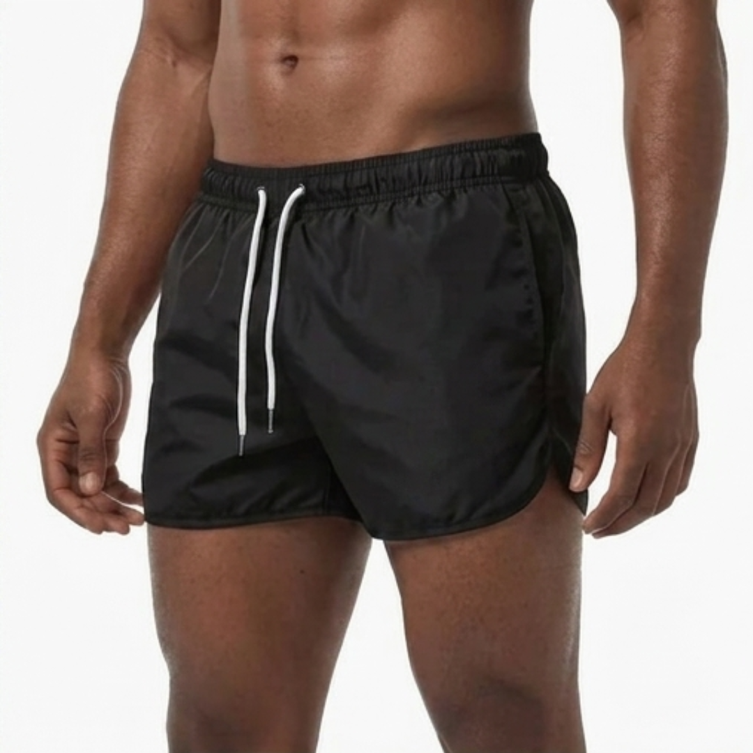 Men's Quick-Dry Summer Swim Shorts | Adjustable Waist Beach Shorts