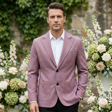 The Garda Porto | Karo-Blazer Herren, Zweireihig