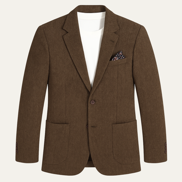 The Domaso | Fischgrat-Blazer Herren, Einreihig, Tweed