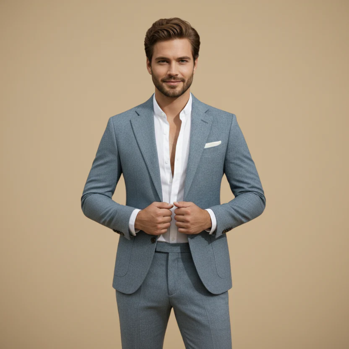 Men's Tailored Two-Piece Suit detail