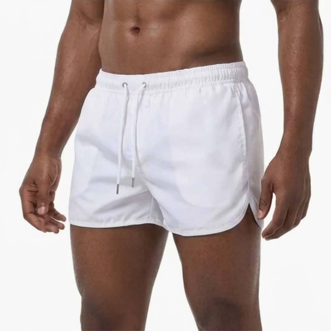 Men's Quick-Dry Summer Swim Shorts | Adjustable Waist Beach Shorts