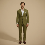 Men's Tailored Two-Piece Suit styled