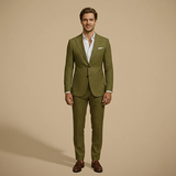 Men's Tailored Two-Piece Suit styled