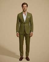 Men's Tailored Two-Piece Suit styled