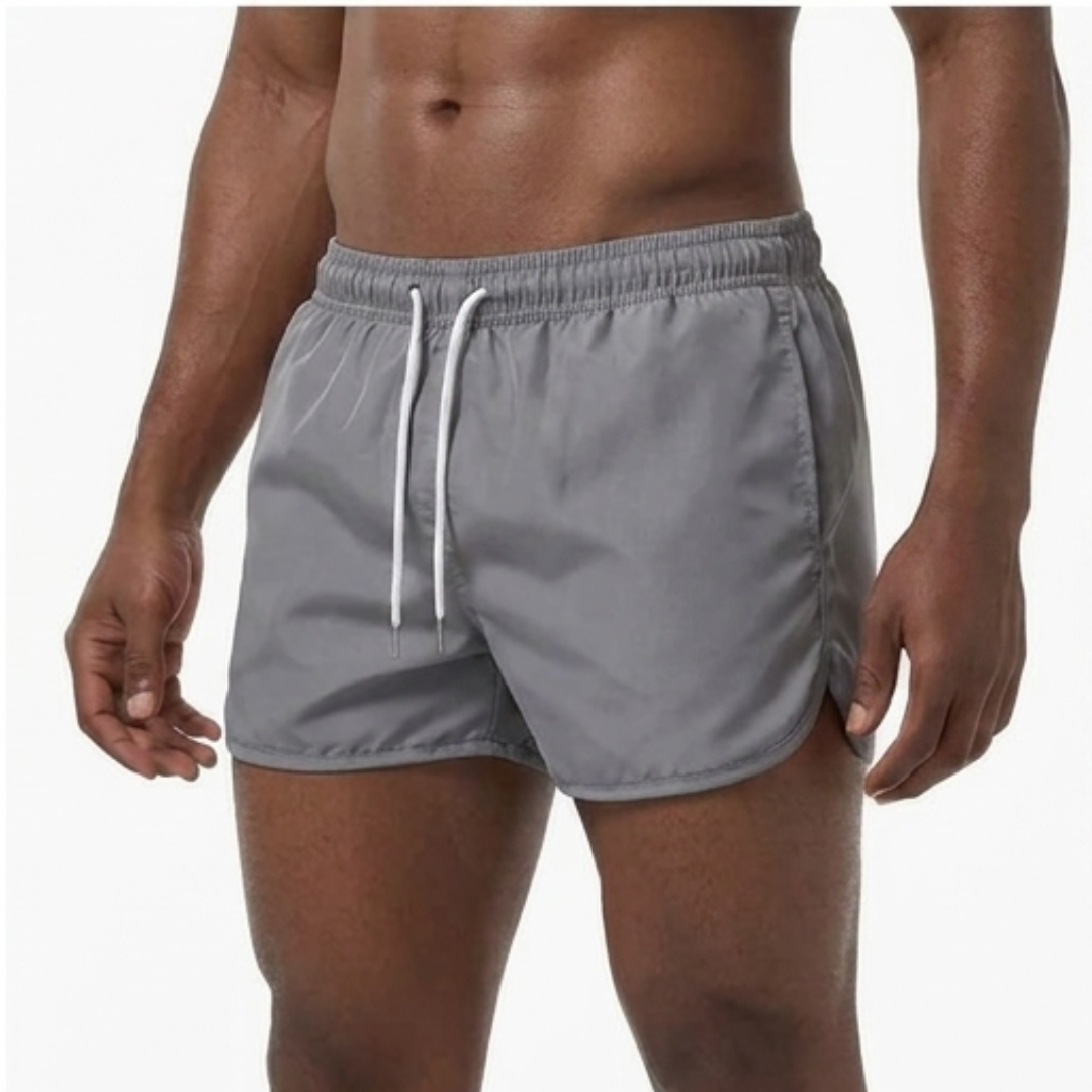 Men's Quick-Dry Summer Swim Shorts | Adjustable Waist Beach Shorts