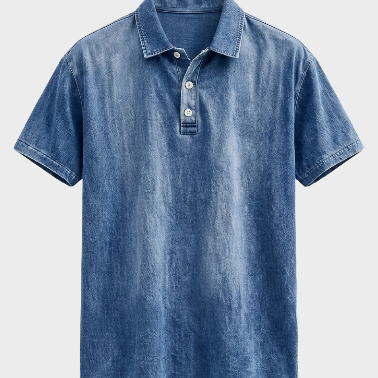 Men's Washed Polo Shirt | Vintage Garment-Dyed Cotton Polo