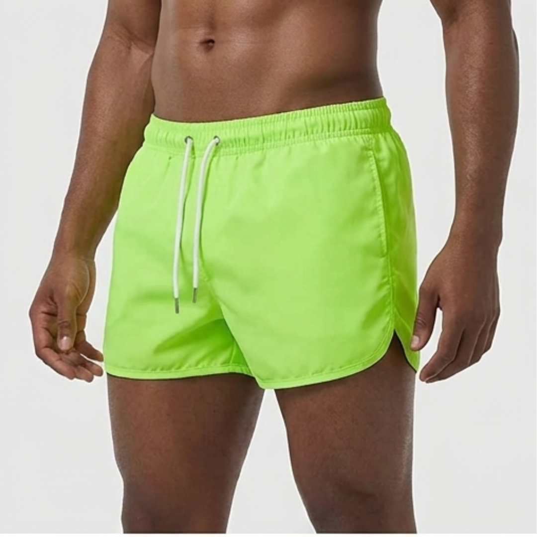 Men's Quick-Dry Summer Swim Shorts | Adjustable Waist Beach Shorts