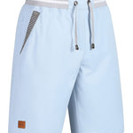 Sky blue chino drawstring shorts