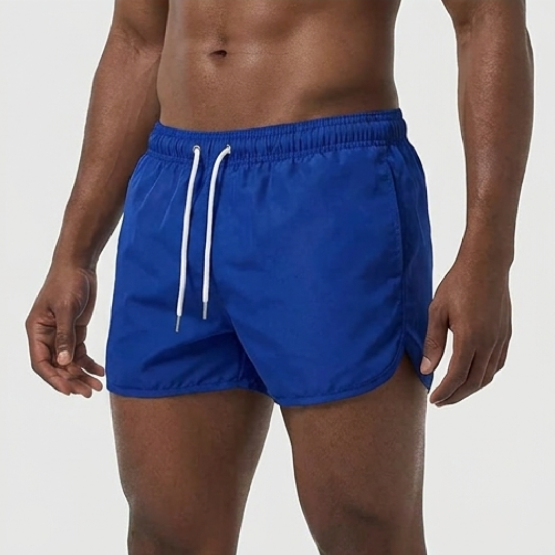 Men's Quick-Dry Summer Swim Shorts | Adjustable Waist Beach Shorts