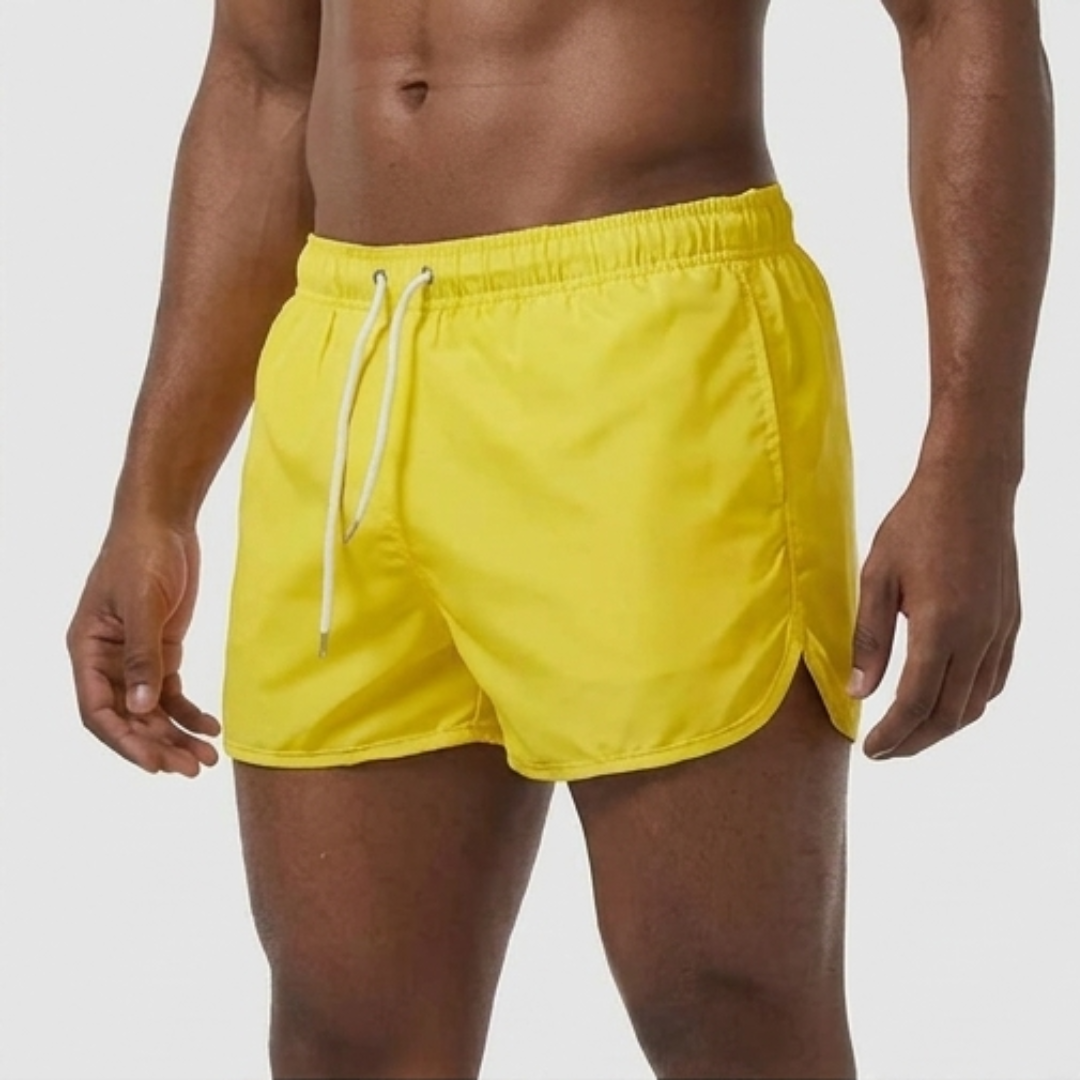 Men's Quick-Dry Summer Swim Shorts | Adjustable Waist Beach Shorts