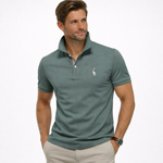 Green summer polo shirt