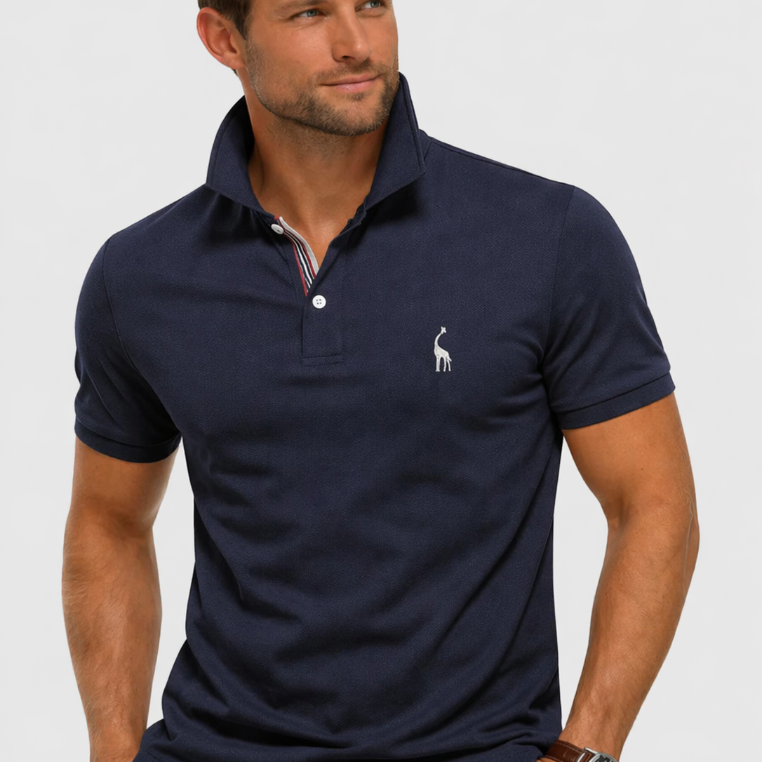 Navy summer polo shirt