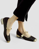 Damen Orthopädische Mary Jane Schuhe mit Arch Support und Niedrigem Absatz 1
