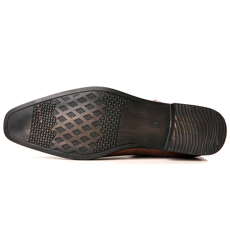 Elegant Chelsea Ankle Boots | Crocodile Texture with Slip-On Design | Stylish Footwear for Versatile Outfits 2