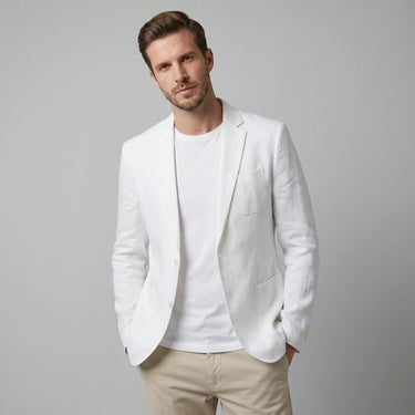 Eleganter Herrenblazer Herren-Leinenblazer 10