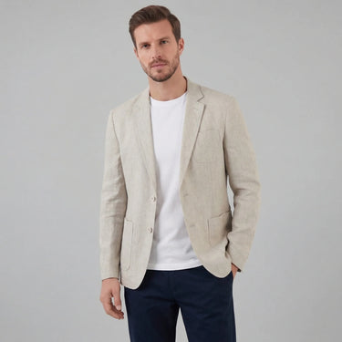 Eleganter Herrenblazer Herren-Leinenblazer 5