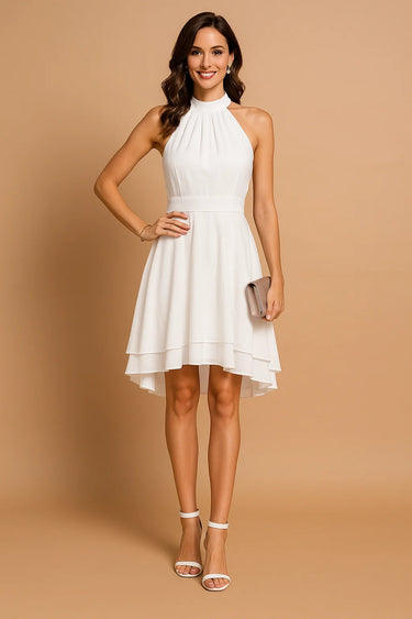 Elegantes Damenkleid für Hochzeitsgast – Festliche Kleider mit Ausgestelltem Saum für Besondere Anlässe 4