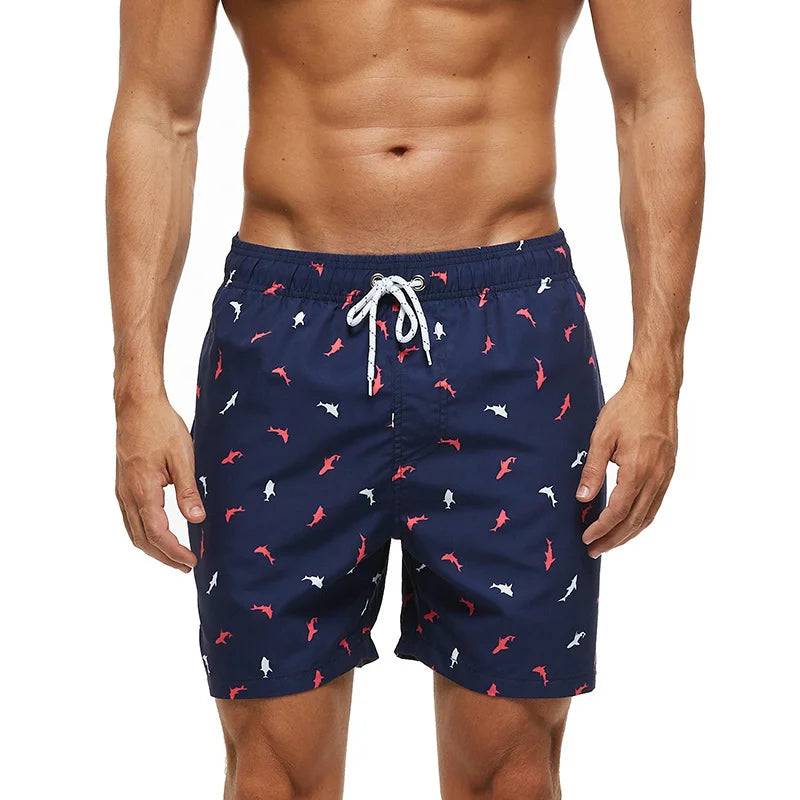 Men's Printed Swim Shorts | Quick-Dry Summer Beach Trunks