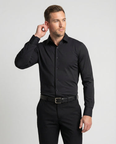 Herren Business Stretch-Hemd | Elegantes Langarm Slim-Fit Hemd
