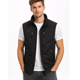 Black outdoor zip vest