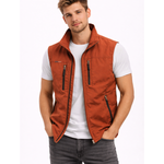 Red outdoor zip vest