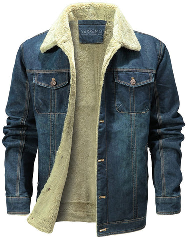 Herren Denimjacke mit Fleecefutter 2