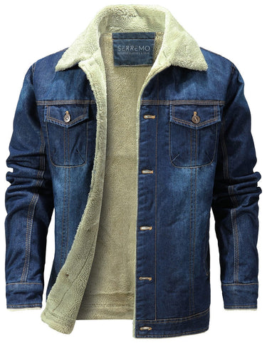 Herren Denimjacke mit Fleecefutter 3