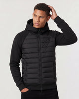 Herren Hybrid-Steppjacke mit Kapuze 0