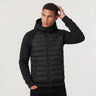 Herren Hybrid-Steppjacke mit Kapuze 0