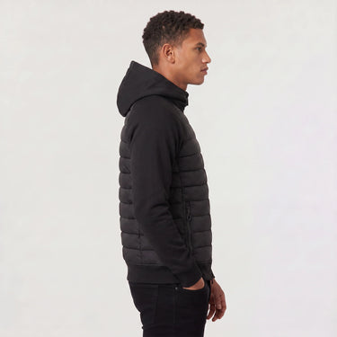 Herren Hybrid-Steppjacke mit Kapuze 2