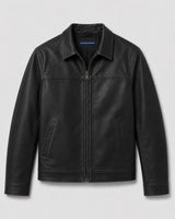 Herren Leder-Fliegerjacke mit Reißverschluss 7