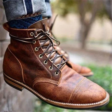 Herren Retro Schnürboots Orthopedic mit wasserdichter Antirutschsohle für sicheren Halt 1