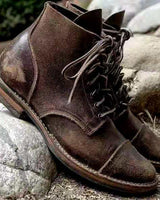 Herren Retro Schnürboots Orthopedic mit wasserdichter Antirutschsohle für sicheren Halt 2