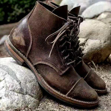 Herren Retro Schnürboots Orthopedic mit wasserdichter Antirutschsohle für sicheren Halt 2