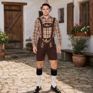 Herren Oktoberfest Set Langarm | Festliches Traditionelles Trachten-Set