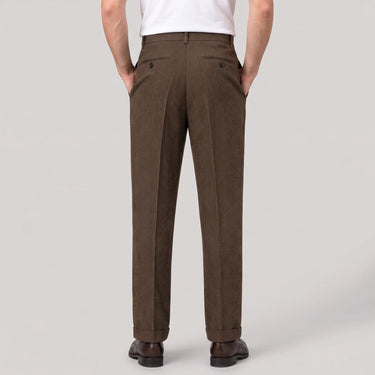 Klassische Herren-Stoffhose mit Fischgrätmuster 2