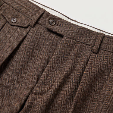 Klassische Herren-Stoffhose mit Fischgrätmuster 5